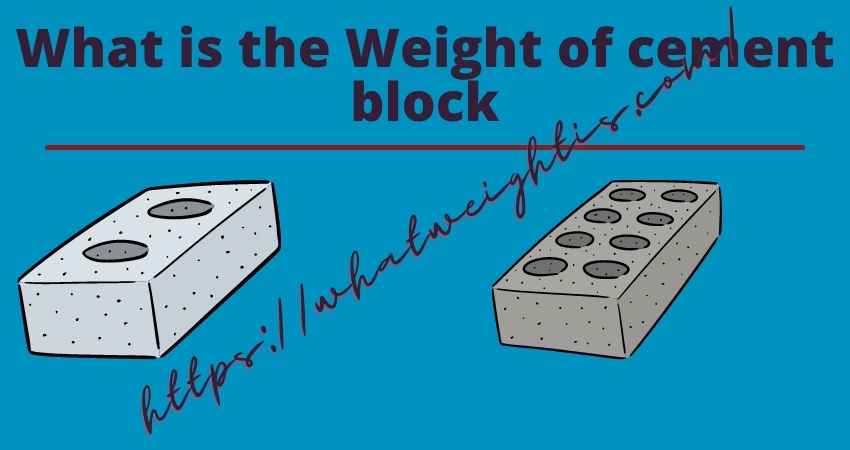 weight-of-cement-block