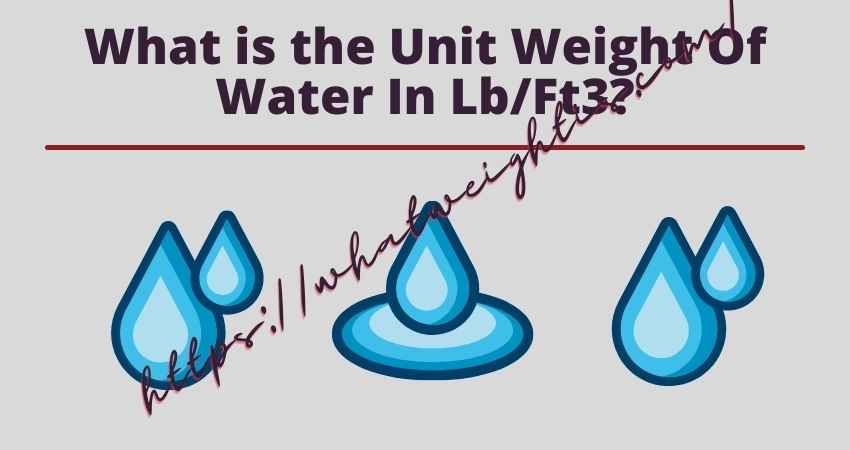 density of water lbft3