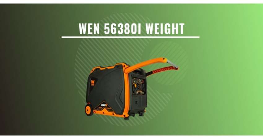 Wen 56380i Generator's weight